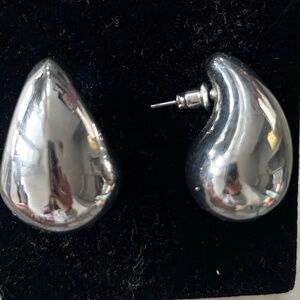 Anthropologie petra mini drop earrings in silver